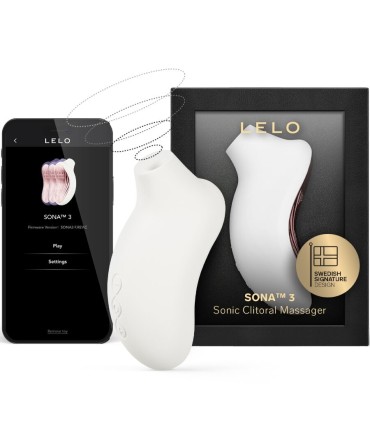 LELO SONA 3 MASAJEADOR SONICO DE CLITORIS BLANCO