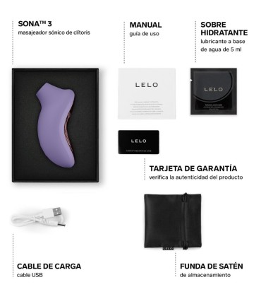 LELO SONA 3 MASAJEADOR SONICO DE CLITORIS VIOLETA
