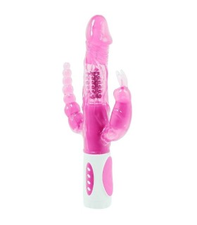 BAILE PRETTY BUNNY TRIPLE VIBRADOR ROTADOR