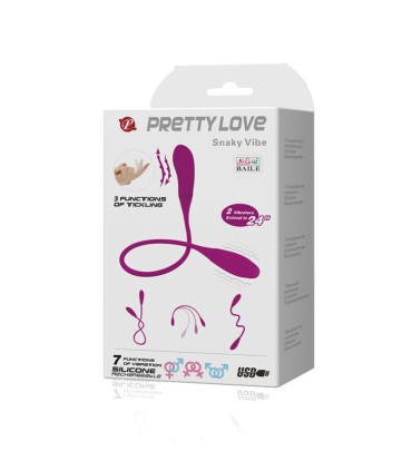 PRETTY LOVE SMART SNAKY VIBE VIBRADOR 7 V 3 TICKLING