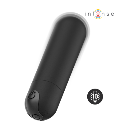 INTENSE KAREN MINI BALA VIBRADORA 10 MODOS RECARGABLE NEGRO