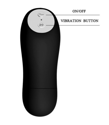 BAILE TANGA CON BALA VIBRADORA Y CONTROL REMOTO NEGRO