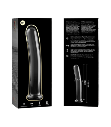 NEBULA SERIES BY IBIZA MODELO 8 DILDO CRISTAL TRANSPARENTE 145 CM O 2 CM