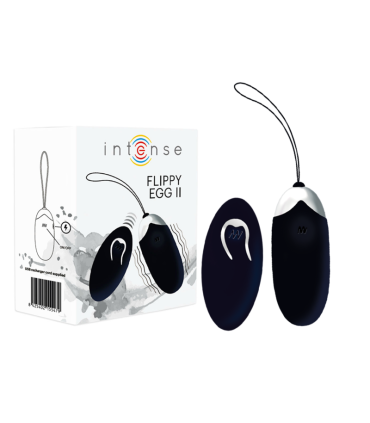 INTENSE FLIPPY II HUEVO RECARGABLE REMOTO NEGRO