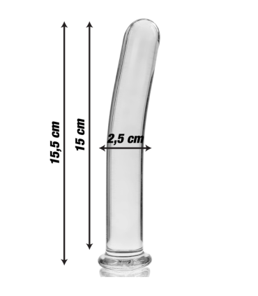 NEBULA SERIES BY IBIZA MODELO 9 DILDO CRISTAL TRANSPARENTE 155 CM O 25 CM