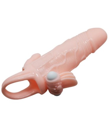 BAILE BRAVE MAN FUNDA PENE ANAL Y CLITORIS VIBRADOR 165 CM NATURAL