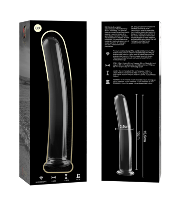 NEBULA SERIES BY IBIZA MODELO 9 DILDO CRISTAL TRANSPARENTE 155 CM O 25 CM