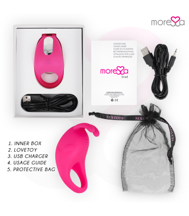 MORESSA BRAD PREMIUM SILICONE RECARGABLE ROSA