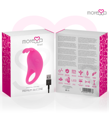 MORESSA BRAD PREMIUM SILICONE RECARGABLE ROSA