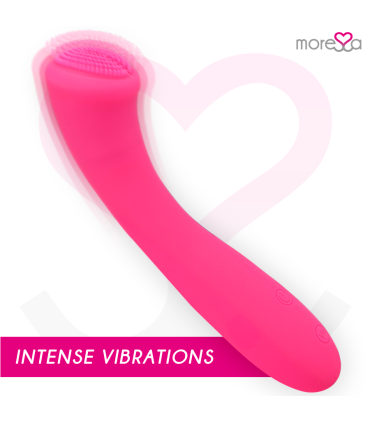 MORESSA CELSO MASAJEADOR DUO PUNTO G Y SUERO PELVICO PREMIUM SILICONE RECARGABLE