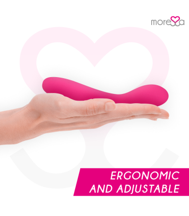 MORESSA DRUSO MASAJEADOR DUO PUNTO G Y SUERO PELVICO PREMIUM SILICONE RECARGABLE