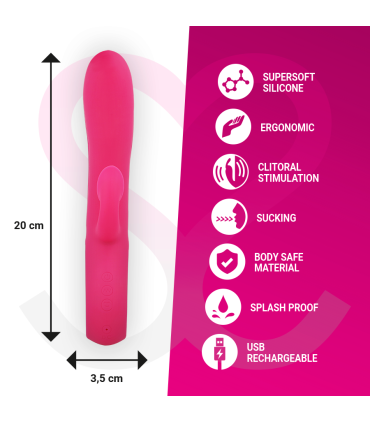 MORESSA DUSTIN SUCCIONADOR CLITORIAL Y POTENTE VIBRACION PREMIUM SILICONE RECARGABLE