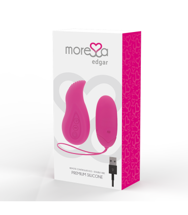 MORESSA EDGAR SET DUO HUEVO REMOTO Y MANDO CON VIBRACION INCORPORADA PREMIUM SILICONE CONTROL REMOTO