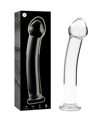 NEBULA SERIES BY IBIZA MODELO 11 DILDO CRISTAL TRANSPARENTE 16 CM O 3 CM