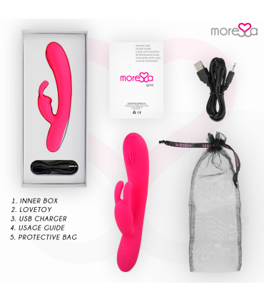 MORESSA GINO TICKLING VAGINAL PREMIUM SILICONE RECARGABLE