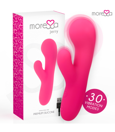 MORESSA JERRY CLIP VIBRADOR PUNTO G Y CLITORIS PREMIUM SILICONE RECARGABLE