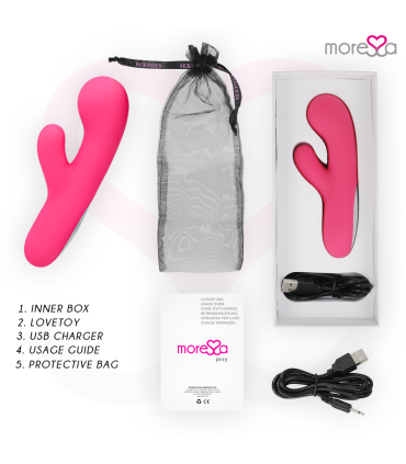 MORESSA JERRY CLIP VIBRADOR PUNTO G Y CLITORIS PREMIUM SILICONE RECARGABLE