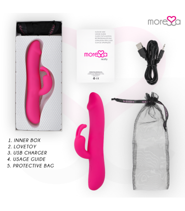 MORESSA MOLLY IMPULSOR UPDOWN Y POTENTE VIBRACION PREMIUM SILICONE RECARGABLE