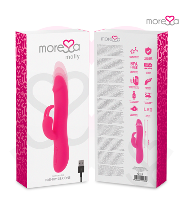 MORESSA MOLLY IMPULSOR UPDOWN Y POTENTE VIBRACION PREMIUM SILICONE RECARGABLE