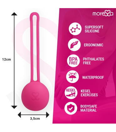 MORESSA OSIAN ONE ENTRENAMIENTO SUELO PELVICO 51gr PREMIUM SILICONA ROSA