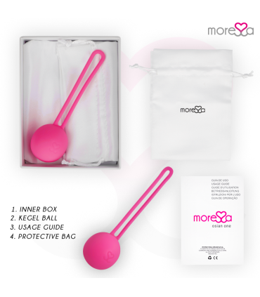 MORESSA OSIAN ONE ENTRENAMIENTO SUELO PELVICO 51gr PREMIUM SILICONA ROSA