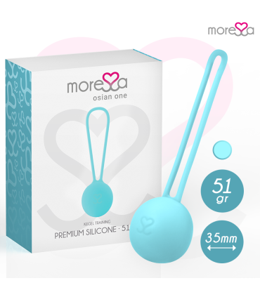 MORESSA OSIAN ONE ENTRENAMIENTO SUELO PELVICO 51gr PREMIUM SILICONA TURQUESA