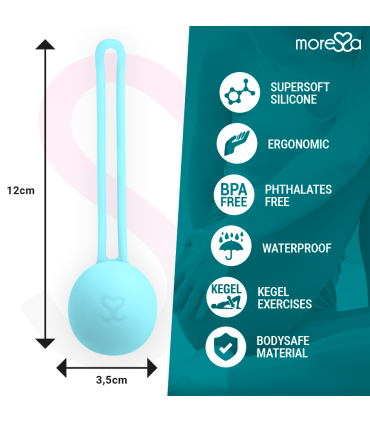 MORESSA OSIAN ONE ENTRENAMIENTO SUELO PELVICO 51gr PREMIUM SILICONA TURQUESA