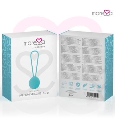 MORESSA OSIAN ONE ENTRENAMIENTO SUELO PELVICO 51gr PREMIUM SILICONA TURQUESA