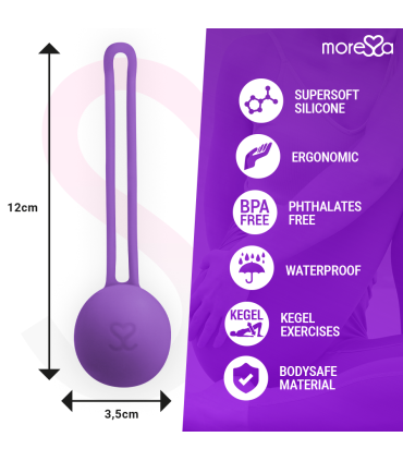 MORESSA OSIAN ONE ENTRENAMIENTO SUELO PELVICO 51gr PREMIUM SILICONA LILA