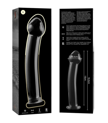 NEBULA SERIES BY IBIZA MODELO 11 DILDO CRISTAL TRANSPARENTE 16 CM O 3 CM