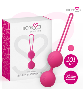 MORESSA OSIAN TWO ENTRENAMIENTO SUELO PELVICO 101gr PREMIUM SILICONA ROSA
