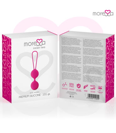 MORESSA OSIAN TWO ENTRENAMIENTO SUELO PELVICO 101gr PREMIUM SILICONA ROSA