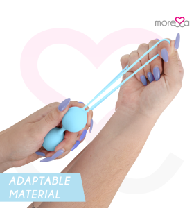 MORESSA OSIAN TWO ENTRENAMIENTO SUELO PELVICO 101gr PREMIUM SILICONA TURQUESA