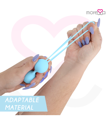 MORESSA OSIAN TWO ENTRENAMIENTO SUELO PELVICO 101gr PREMIUM SILICONA TURQUESA