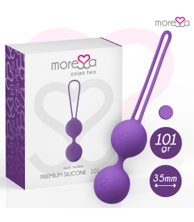 MORESSA OSIAN TWO ENTRENAMIENTO SUELO PELVICO 101gr PREMIUM SILICONA LILA
