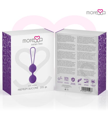 MORESSA OSIAN TWO ENTRENAMIENTO SUELO PELVICO 101gr PREMIUM SILICONA LILA