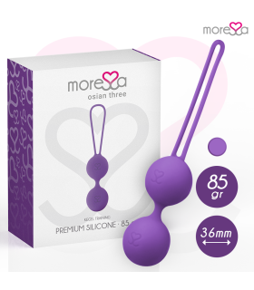 MORESSA OSIAN THREE ENTRENAMIENTO SUELO PELVICO 85 gr PREMIUM SILICONA LILA