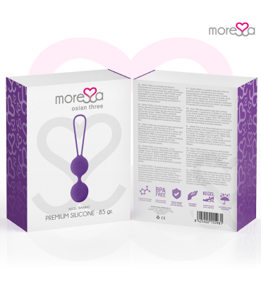 MORESSA OSIAN THREE ENTRENAMIENTO SUELO PELVICO 85 gr PREMIUM SILICONA LILA