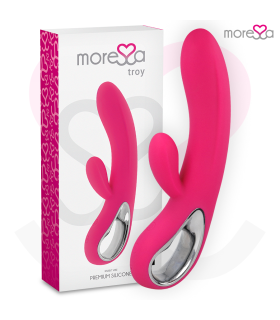 MORESSA TROY MASAJEADOR PUNTO G Y CLITORIS PREMIUM SILICONE RECARGABLE