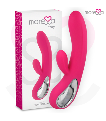 MORESSA TROY MASAJEADOR PUNTO G Y CLITORIS PREMIUM SILICONE RECARGABLE