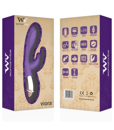 WOMANVIBE VIORA VIBRADOR RECARGABLE SILICONA