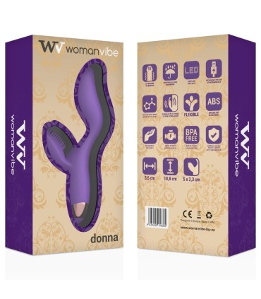 WOMANVIBE DONNA VIBRADOR SILICONA RECARGABLE