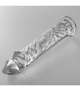 NEBULA SERIES BY IBIZA MODELO 12 DILDO CRISTAL TRANSPARENTE 17 CM O 35 CM