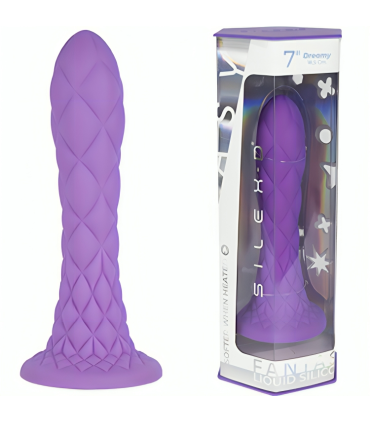 SILEXD DREAMY DILDO FANTASY SILICONA LIQUIDA TERMOREACTIVO VIOLETA 185 CM