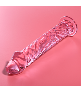 NEBULA SERIES BY IBIZA MODELO 12 DILDO CRISTAL ROSA 17 CM O 35 CM