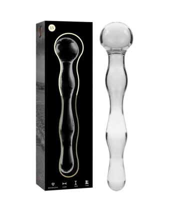 NEBULA SERIES BY IBIZA MODELO 13 DILDO CRISTAL TRANSPARENTE 18 CM O 35 CM