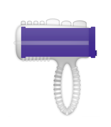 CASUAL LOVE RING VIBRADOR LENGUA LILA