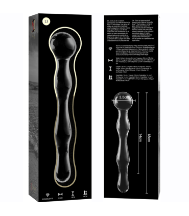 NEBULA SERIES BY IBIZA MODELO 13 DILDO CRISTAL TRANSPARENTE 18 CM O 35 CM