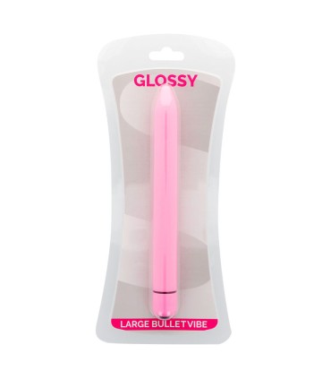 GLOSSY SLIM VIBRADOR ROSA