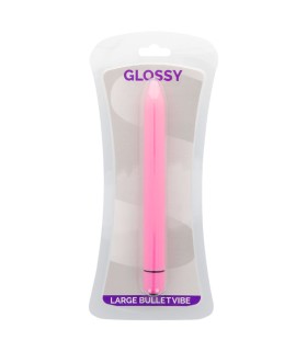 GLOSSY SLIM VIBRADOR ROSA INTENSO